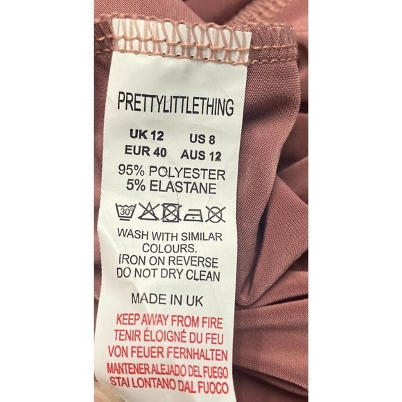 Pretty Little Thing‎ Rose Romper Bodysuit Sleeveless Scoop Stretch Size 8 - Picture 3 of 8